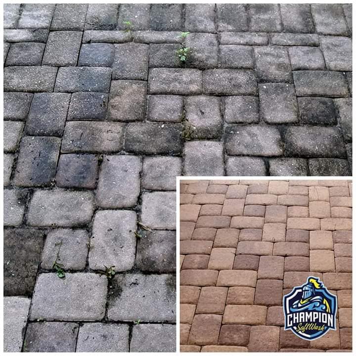 Paver driveway cleaning and sealing, driveway pressure washing, driveway cleaner